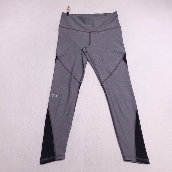 Under Armour Athletic Active Workout Leggings Pants Womens Size Medium M Gray - Picture 2 of 9